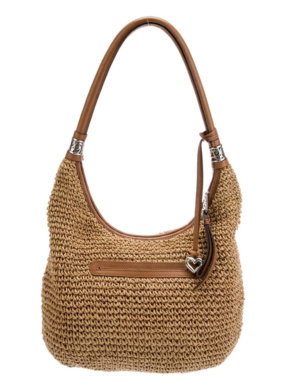 Vintage Brighton Shelby Straw Shoulder Bag